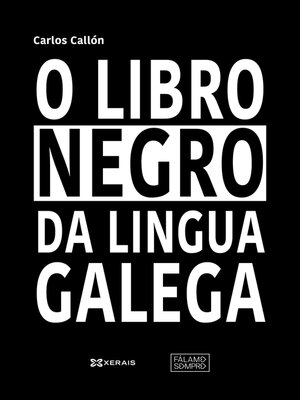 cover image of O libro negro da lingua galega